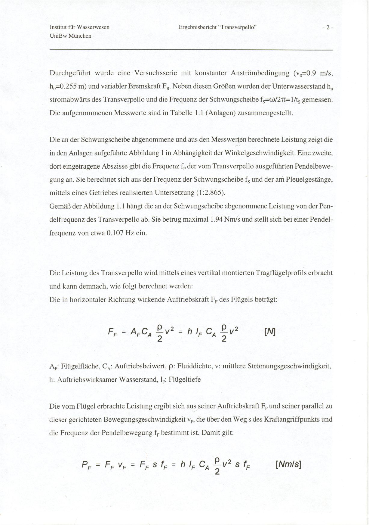 Messbericht Seite 2
